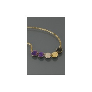 Pop collar de bolitas moradas Lila Conti