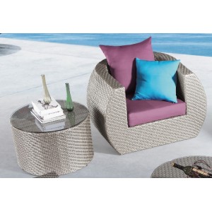 Fauteuil de jardin FAUTEUIL CEYLAN Gris argent