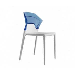 Polikarbonatas kede PIRMININKAVO CUSTOM EGO-S, Melyna Permatoma / Baltas