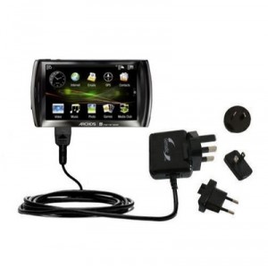 Chargeur secteur international Archos 5 (500GB) - Marque Gomadic avec TipExchange (échange-embout) Chargeur de batterie
