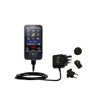 Red internacional Cargador Sony Walkman NWZ-E436F - Gomadic Brand con TipExchange (intercambio de punta)