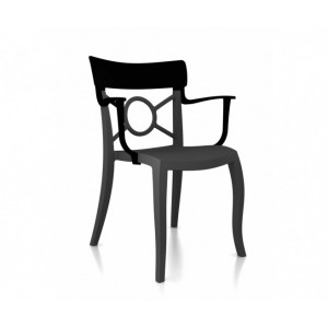 Polycarbonate Chair CHAIR CUSTOM OPERA-K Black / Black