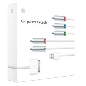 Cable iPod : Cable composante AV Apple Câble pour iPod et iPhone MC917ZM/A