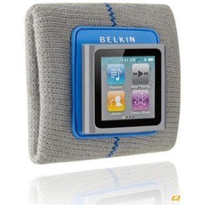 Belkin - GoFit - Bracelet Sport Armbands for iPod Nano 6G - Grey / Blue