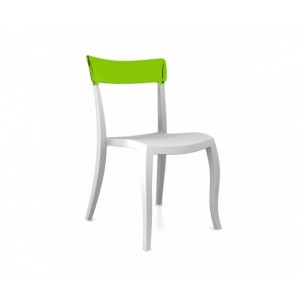 Chaise Polycarbonate CHAISE PERSONNALISABLE HERA-S Vert/blanc