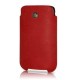 Beyzacases Beyza - VSL20 SlimLine - Fourreau vertical de luxe en cuir Étui pour iPhone 1G / 3G - Vintage Rouge