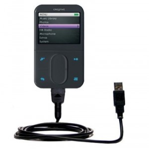 Creative Technology C&acirc;ble USB standard pour Creative Zen Vision M avec capacit&eacute;s HotSync et chargeur marque Gomadic ave...