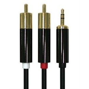 Exspect - EX860 - Cable de audio estéreo de 3 mm para RCA para iPod y reproductores de MP3
