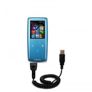 Gomadic cable USB cable acorde&oacute;n Samsung YP-S3 Digital Media Player con capacidad de Hot Sync y el cargador ...