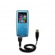 Gomadic Cble USB en accordon Câble pour Samsung YP-S3 Digital Media Player avec les capacits Hot Sync et chargeur ...