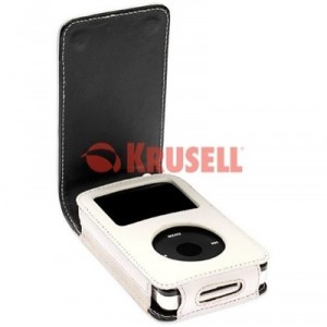 Krusell Apple Ipod Classic Music Case with Multidapt (White / Black, 5th Gen 160GB Video) Carrying Case