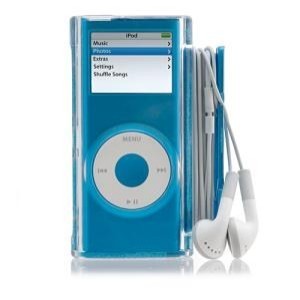Marware - Sidewinder Clear Boitier, Écouteurs / casque pour iPod nano 2G, Bleu