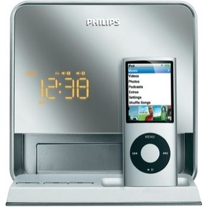 Philips - DC190/12 - Docking Station MP3-Player / iPod FM Tuner (Silber)
