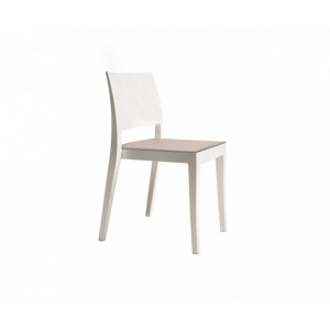 Chaise Polycarbonate COUSSIN CONFORT pour chaise GYZA Simili-cuir Beige