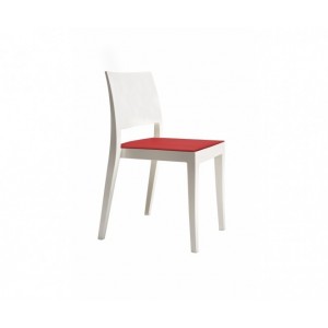 ALMOHADA CONFORT policarbonato silla en silla GYZA imitación de cuero rojo