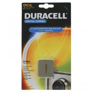 Batteria Duracell DRC4L Per Canon NB-4L - Ricambio Compatibile, 3.7V, 720 MAh - Grigio - 5