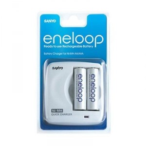 Sanyo Battery Charger - MDR03-E-2-3UTG - Fast Compact Charger (4994334225696) for 2 Batteries