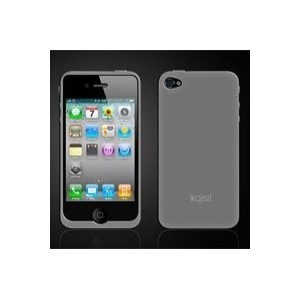 Xqisit - Coque en silicone(4029948583679) pour iPhone 4 - Transparent