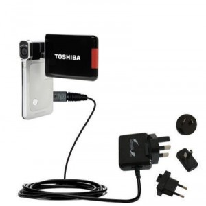 Internacional Cargador Toshiba Camileo S20 videoc&aacute;mara HD - Gomadic Brand con TipExchange (E. .. (ITC3275) Cargador