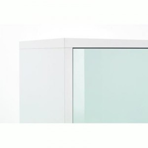 LAZARO comfortable and Closet Dresser 3 drawers / 1 door chest lazaro white / white