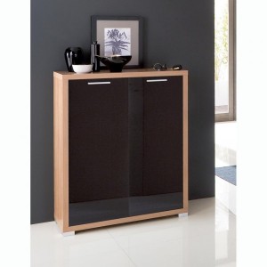 PECHO c&oacute;moda y armario palio cajones PALIO 2 puertas de nogal / negro