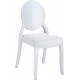Polycarbonate Chair CUSHION COMFORT To chair ELIZABETH White
