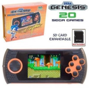 Firecore Portable Console with 20 Sega Mega Drive Games - Gopher (with SD Slot)