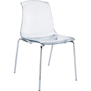 Moderner Stuhl ALLEGRA transparentem Polycarbonat