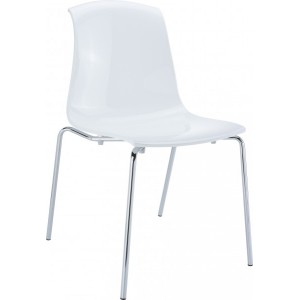 Moderner Stuhl Deckwei&szlig; Polycarbonat ALLEGRA