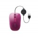 Belkin Retractable Comfort Mouse - Souris - filaire - USB - Fuchsia (F5L051QQFDP)
