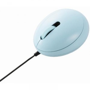 Elecom USB 2.0 Mini EGG Optical Mouse - Blue (13.066)