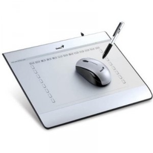 MousePen i608 Genius - Mouse, digitizer, stylus - 20 x 15 cm - wired - USB