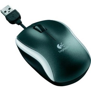 LOGITECH M125 corded NB Mouse darksilver USB (910001838) Souris