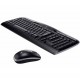 Logitech Wireless Desktop MK300 - Keyboard - wireless - RF - mouse - USB wireless receiver - English... (920001633) Clavier, So