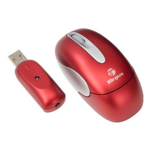 Targus Wireless Notebook Mouse Wireless Notebook Mouse Red, Red / Silver (AMW1602EU)