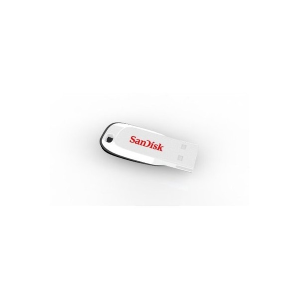 Sandisk - Cruzer Blade - USB flash drive - 8 GB - White ... Sandisk - Cruzer Blade - USB flash drive - 8 GB - White ...