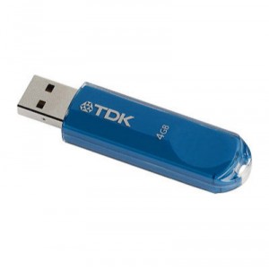 TDK USB Stick Trans-IT Flash Drive Blue-protection with a password - 8 GB (4902030780173)