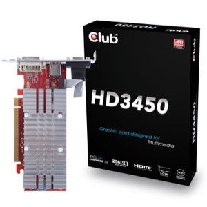 Club 3D Radeon ™ HD 3450 256MB HDMI-Grafikkarte
