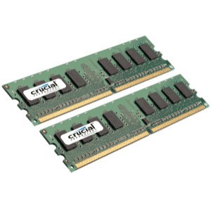 Kit de 4GB de memoria DDR2 RAM de Crucial Technology PC2-8600 de 2 x 2 GB (CT798346)