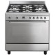 Smeg CG90X Mixte (électricité  gaz) Cuisinière