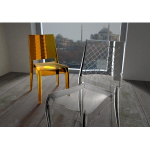 Chaise Polycarbonate CHAISE CLASS-XC Crystal Transparent