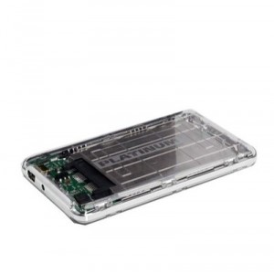 BestMedia CD Recordable Platinum - MyDrive - Disque dur externe portable 2,5" - 250 Go - USB 2.0 - Transparent