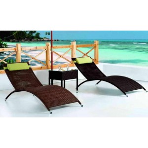 Deck chair TRANSAT TAHITI Colour Chocolate