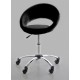 Plümper Stuhl schwarz Bürostuhl