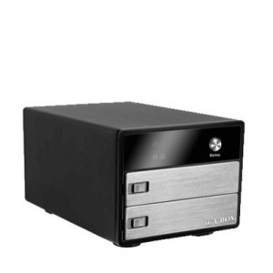 Raidsonic ICY BOX IB-3221STU-B - HDD external enclosure for two 31 / 2 SATA USB 2.0 (23321) Drive Enclosures