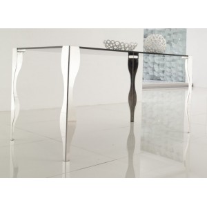 Wave table glass table set
