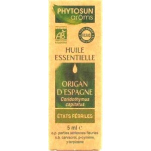 BIO AROMA PHYTOSUN Oil of Oregano in Spain (BIO Coridothymus capitatus) 5ml bottle
