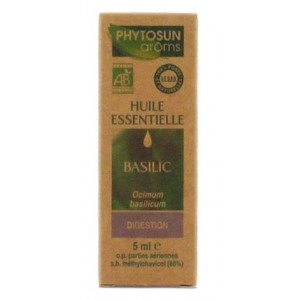 BIO AROMA PHYTOSUN essential oil of basil (Ocimum basilicum BIO) 5ml bottle
