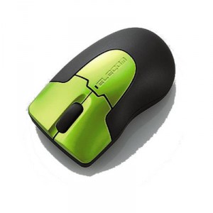 Elecom - Micro Grast - Mini Mouse Laser - USB Nano 2.4 GHz - green (13047)