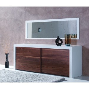 Buffet BUFFET MINORA Noyer Buffet Noyer + Miroir MINORA